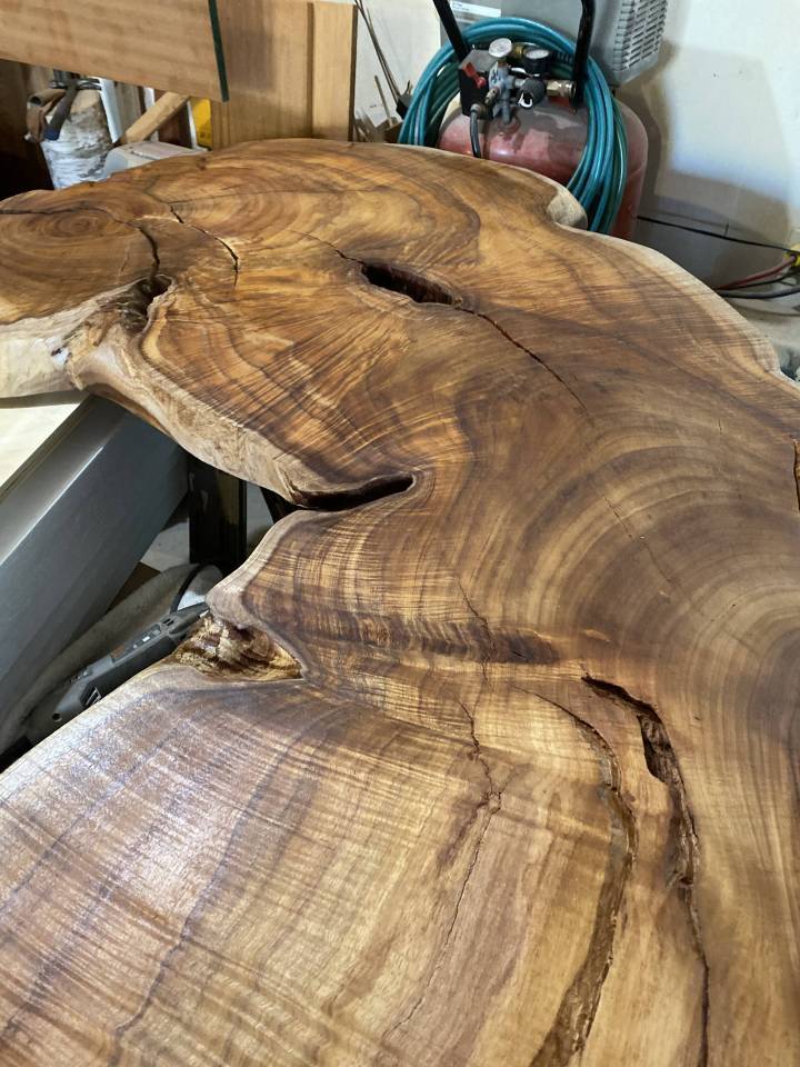 Sister slab to my desk,  still available !  Beautiful Koa. 
